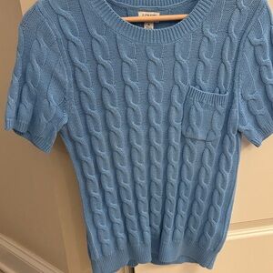 J.Crew Blue Cable Knit Sweater